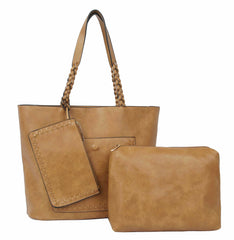 3 IN 1 BRAIDED TOTE