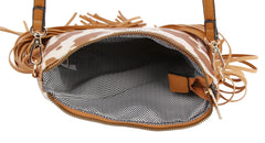 Women Cow Print Shoulder Bag Satchel Clutch