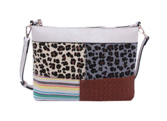Cow Leo Printed Crossbody Shoulder Handbag