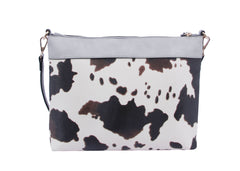 Cow Leo Printed Crossbody Shoulder Handbag