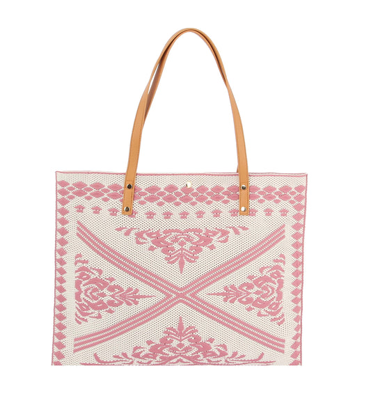 Every Day Knitted Textured Crochet Tote Bag