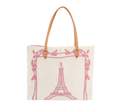 Paris Printed  Large Crossbody Handbag