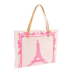 Paris Printed  Large Crossbody Handbag