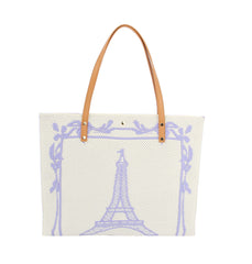Paris Printed  Large Crossbody Handbag