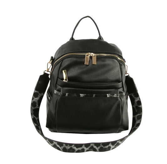 Fashion Designer Travel Backpack Shoulder Bag with Guitar Strap