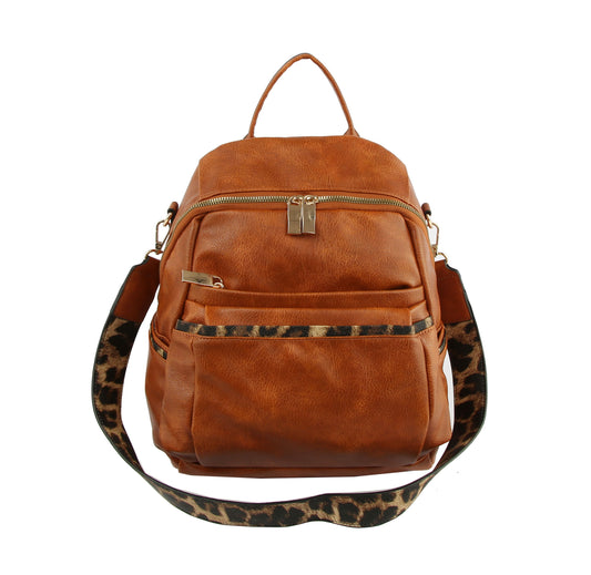 Fashion Designer Travel Backpack Shoulder Bag with Guitar Strap