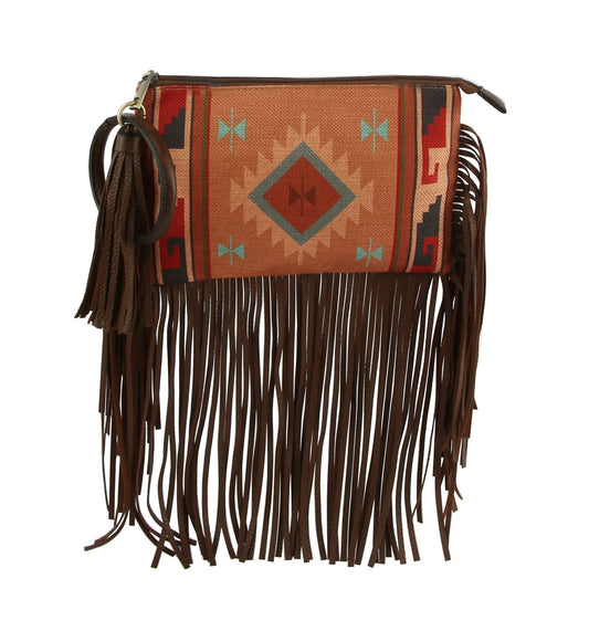 Hippie Tassel Wristlet Women Handbag purse