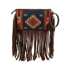 Hippie Tassel Wristlet Women Handbag purse