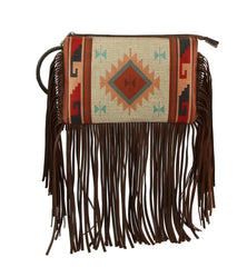 Hippie Tassel Wristlet Women Handbag purse