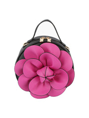Raised Flower Petite Handbag