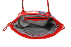 Usa Tote Shoulder Handbag Flag Top Handle