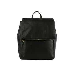 Backpack Convertible To Shoulder Bag , Whit Flap And Zipered Closure