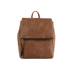 Backpack Convertible To Shoulder Bag , Whit Flap And Zipered Closure