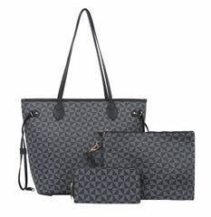 3 in 1 Tote Sets Women Hobe Shpper Handbag