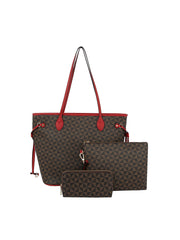 3 in 1 Tote Sets Women Hobe Shpper Handbag