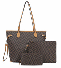 3 in 1 Tote Sets Women Hobe Shpper Handbag