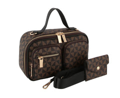 Mini Top Handle Clutch Crossbody Handbag