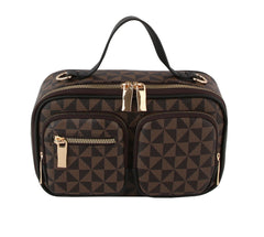 Mini Top Handle Clutch Crossbody Handbag