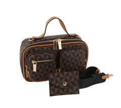 Mini Top Handle Clutch Crossbody Handbag