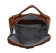 Women Crocodile Top Handle Crossbody Purse Bag