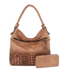 Women Hobo Bag Shoulder Bags Ladies Top Handle Clutch Set