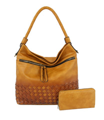 Women Hobo Bag Shoulder Bags Ladies Top Handle Clutch Set