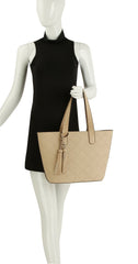 3 in 1 Large Leather Tote Bag Luggage Handbag