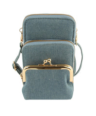 Small Crossbody For Women Double Zip Adjustable Strap Over T