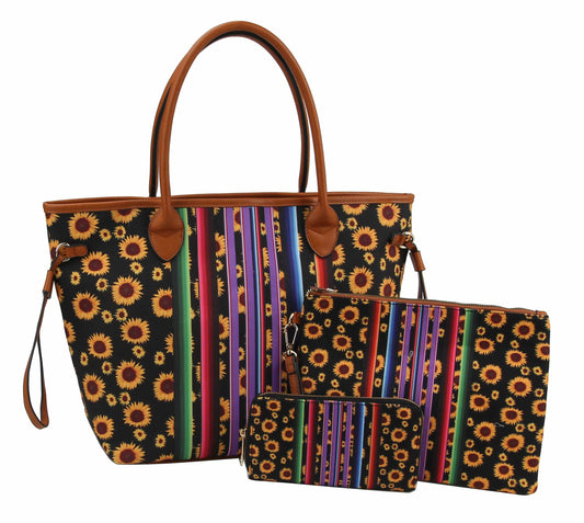 Tote Sunflower Rainbow Shoulder Hobo Handbag