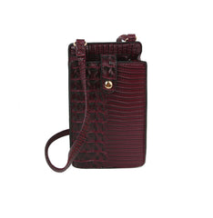 Croc Alligator Crossbody Bag Cell Phone Purse