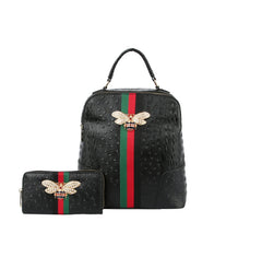 Small Crocodile Backpack Purse For Women Travel Bag