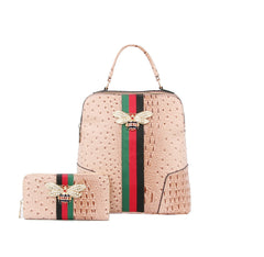 Small Crocodile Backpack Purse For Women Travel Bag