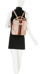 Small Crocodile Backpack Purse For Women Travel Bag