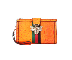 Crossbody Purse For Women Crocodile Bee Shoulder Bag