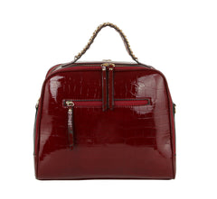 Women Fashion Croc Tote Satchel Purse