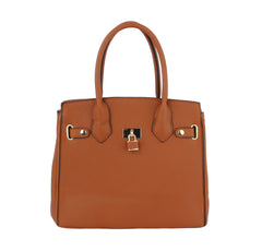 Women Fashion Satchel Lock Handbag Shoulder Purse