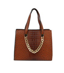 HF  Embossed Accented Tote Handbag  LQ244