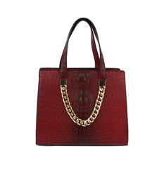 HF  Embossed Accented Tote Handbag  LQ244