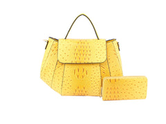 Croc Luxury Satchel Shoulder Handbag
