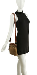 Ladies Crossbody Bag Multi Zipper Pockets Purse