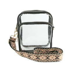 Transparent Crossbody Daypack Clear Book Guitar Strap