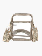 Transparent Crossbody Daypack Clear Book Guitar Strap