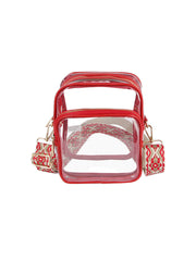 Guitar Strap Clear Crossbody Sling