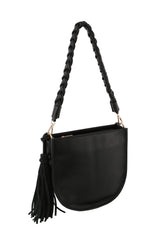 Lightweight Small Shoulder Purse with Tassel