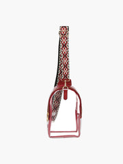 Sling Guitar Wide Strap Transparent Crossbody Bag