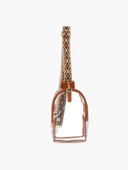 Sling Guitar Wide Strap Transparent Crossbody Bag