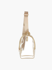 Sling Guitar Wide Strap Transparent Crossbody Bag