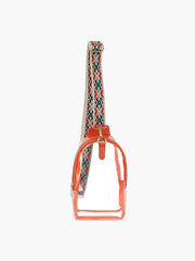 Sling Guitar Wide Strap Transparent Crossbody Bag