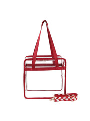 Women Transparent Clear Hobo Tote Handbag