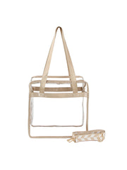 Women Transparent Clear Hobo Tote Handbag